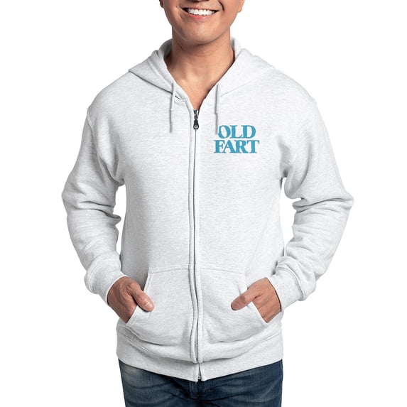 CafePress - Old Fart Zip Hoodie - Zip Hoodie, Classic Hooded Sweatshirt with Metal Zipper