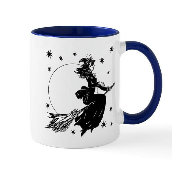 CafePress - Old Fashioned Witch Ceramic Mug - 11 oz Ceramic Mug - Novelty Coffee Tea Cup