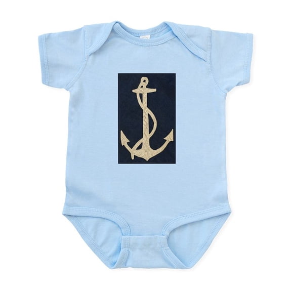 CafePress - Old Flag Anchor Infant Bodysuit - Baby Light Bodysuit, Size Newborn - 24 Months