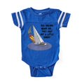 thumbnail image 1 of CafePress - Old Sailors Never Die - Cute Infant Baby Football Bodysuit, 1 of 3