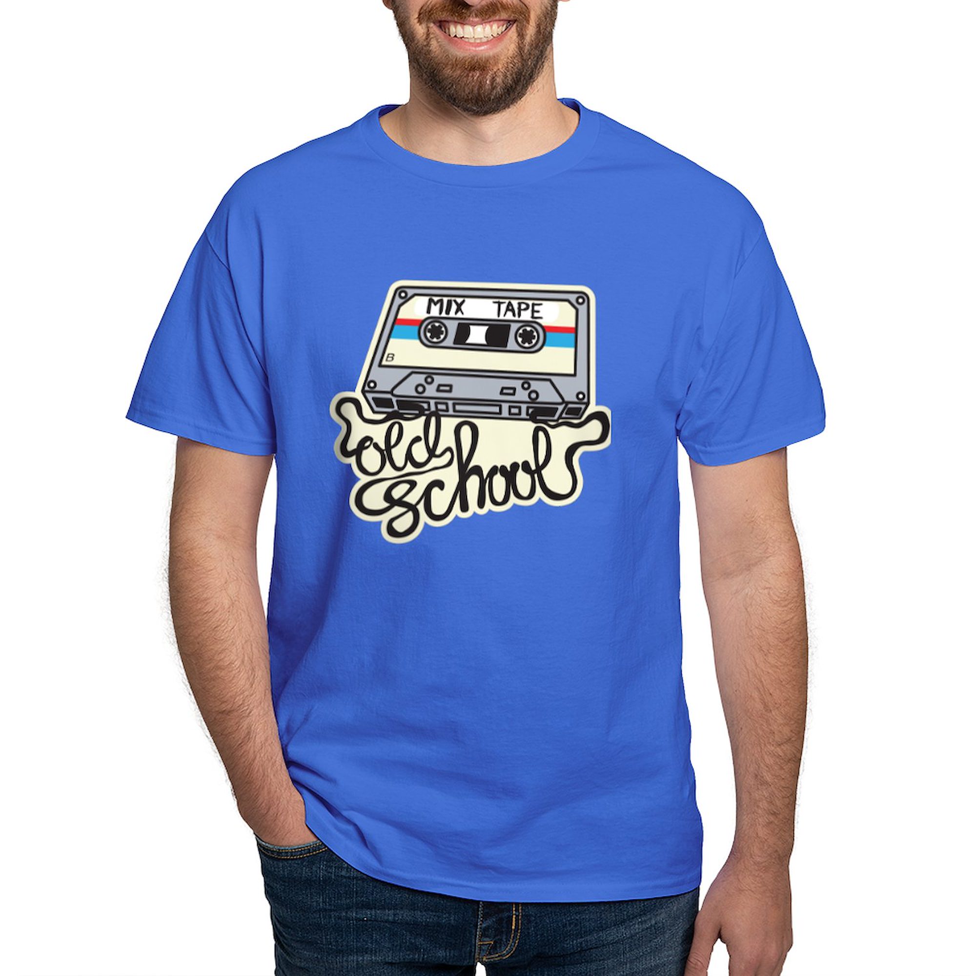 CafePress - Old School T Shirt - 100% Cotton T-Shirt - image 1 of 4
