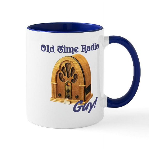 CafePress - Old Time Radio Guy Mug - 11 oz Ceramic Mug - Novelty Coffee Tea Cup
