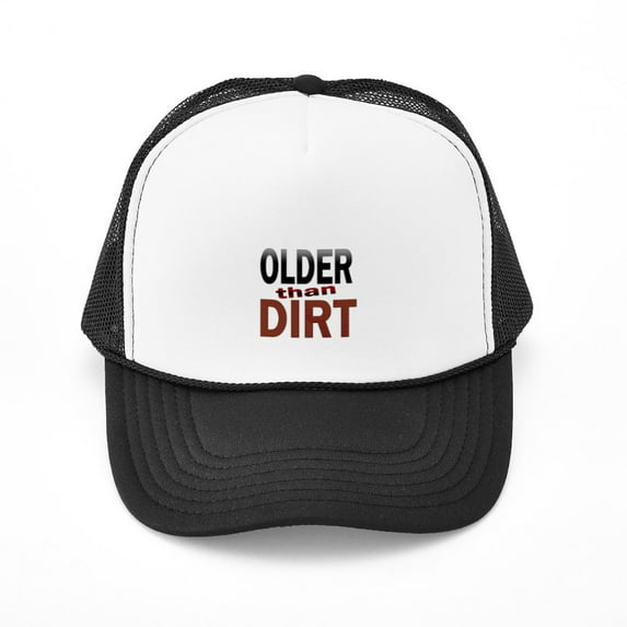 CafePress - Older Than Dirt - Adjustable Unisex Printed Trucker Hat with Mesh Back