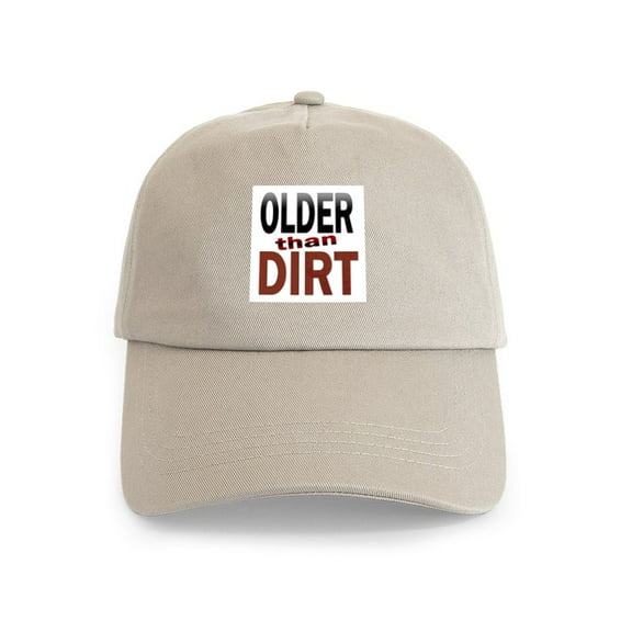 CafePress - Older Than Dirt Cap - Adjustable 100% Brushed Unisex Casual Cotton Baseball Cap, Beige, 1
