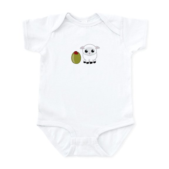 CafePress - Olive Ewe Body Suit - Baby Light Bodysuit, Size Newborn - 24 Months