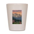 thumbnail image 1 of CafePress - Olympic National Park, WA Bear & Cubs W/ Flowers - White Shot Glass, Unique and Funny Shot Glass, 1 of 2
