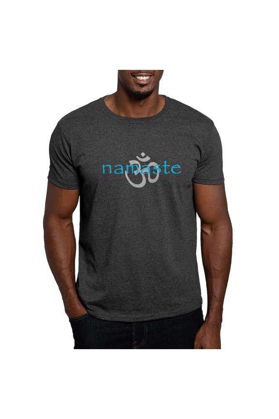 - Om Namaste Dark T Shirt - Men's Classic Graphic Cotton T-Shirt