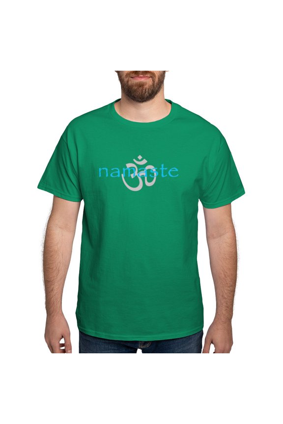 - Om Namaste Dark T Shirt - Men's Classic Graphic Cotton T-Shirt