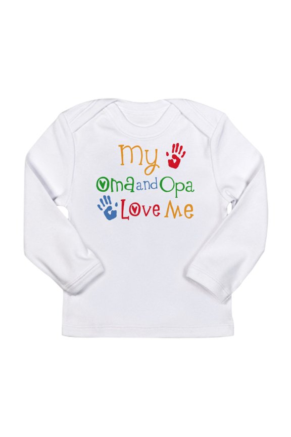 - Oma And Opa Love Me Long Sleeve T Shirt - Long Sleeve Infant T-Shirt