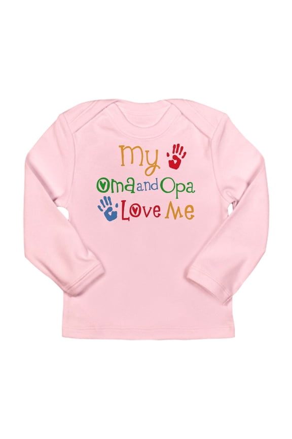 - Oma And Opa Love Me Long Sleeve T Shirt - Long Sleeve Infant T-Shirt