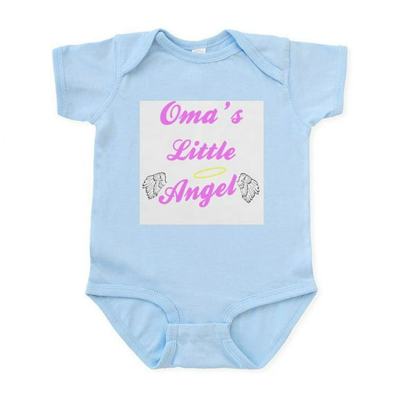 CafePress - Oma's Little Angel Infant Bodysuit - Baby Light Bodysuit, Size Newborn - 24 Months
