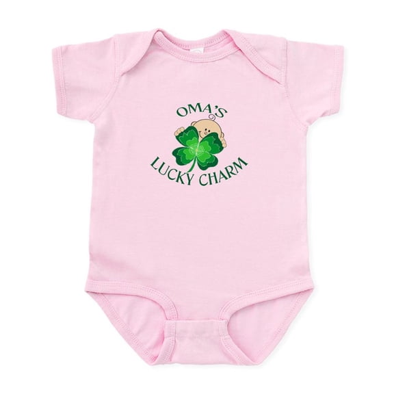 CafePress - Oma's Lucky Charm Infant Bodysuit - Baby Light Bodysuit, Size Newborn - 24 Months