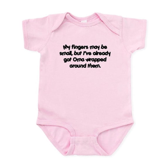 CafePress - Oma's Wrapped (Black) Infant Bodysuit - Baby Light Bodysuit, Size Newborn - 24 Months
