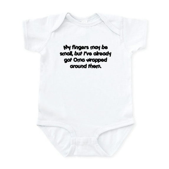 CafePress - Oma's Wrapped (Black) Infant Bodysuit - Baby Light Bodysuit, Size Newborn - 24 Months