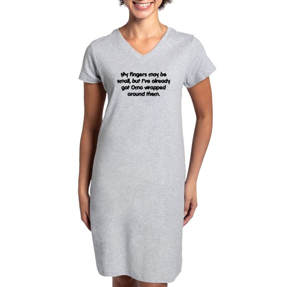 CafePress - Oma's Wrapped (Black) - Women's Nightshirt