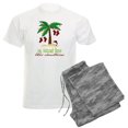 thumbnail image 1 of CafePress - On Island Time Men's Light Pajamas - Men's Light Loose Fit Cotton Pajama Set, 1 of 7