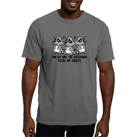 CafePress - One By One The Raccoons T Shirt - Mens Comfort Colors Shirt