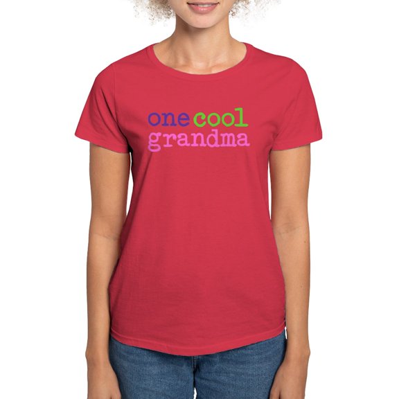 CafePress - One Cool Grandma Women's Dark T Shirt - Women's Traditional Fit Dark T-Shirt