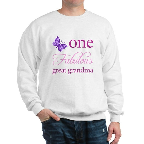 CafePress - One Fabulous Great Grandma Sweatshirt - Crew Neck Sweatshirt