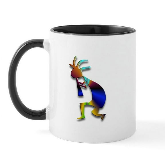 CafePress - One Kokopelli #7 Mug - 11 oz Ceramic Mug - Novelty Coffee Tea Cup