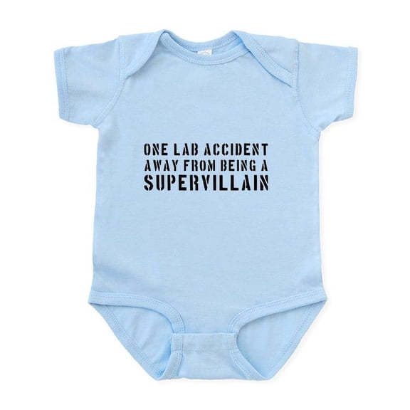 CafePress - One Lab Accident Supervillain Body Suit - Baby Light Bodysuit, Size Newborn - 24 Months
