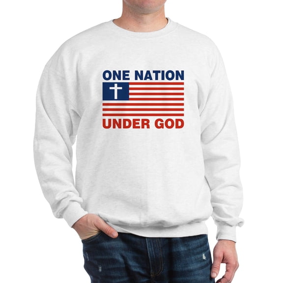CafePress - One Nation Under GOD Sweatshirt - Crew Neck Sweatshirt