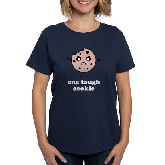 CafePress - One Tough Cookie Women's Dark T Shirt - Women's Traditional Fit Dark T-Shirt