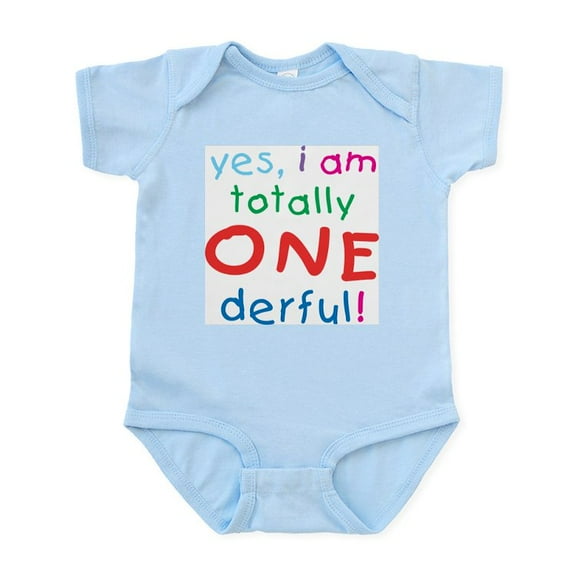 CafePress - Onederful 1St Birthday First Infant Creeper - Baby Light Bodysuit, Size Newborn - 24 Months