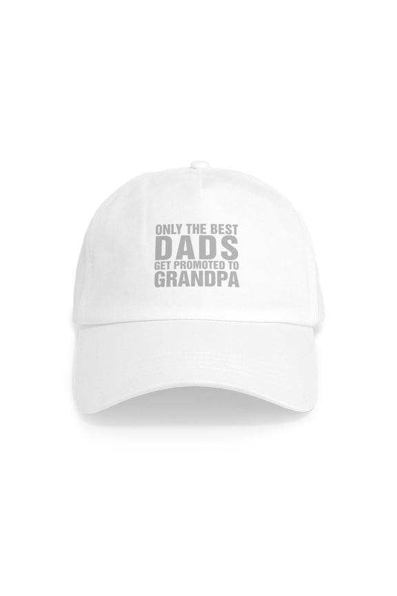 - Only The Best Dads Get Promoted To Grandpa Basebal - Adjustable 100% Brushed Unisex Casual Cotton Baseball Cap, Beige, 1