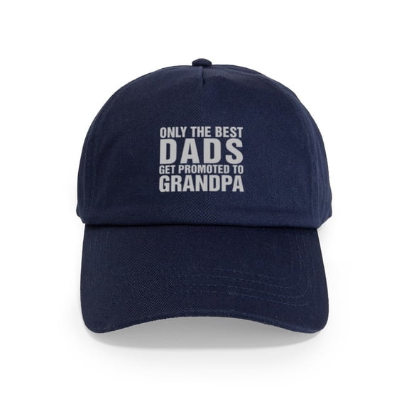 CafePress - Only The Best Dads Get Promoted To Grandpa Basebal - Adjustable 100% Brushed Unisex Casual Cotton Baseball Cap, Beige, 1