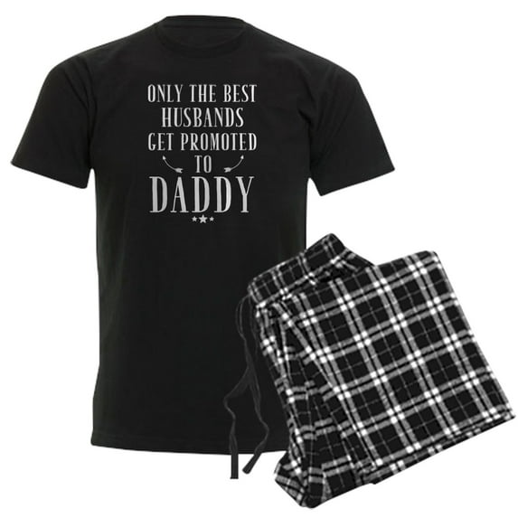 CafePress - Only The Best Husbands Get Promoted To Dad Pajamas - Men's Dark Loose Fit Cotton Pajama Set