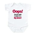 thumbnail image 1 of CafePress - Oops Big Sister Infant Bodysuit - Baby Light Bodysuit, Size Newborn - 24 Months, 1 of 4