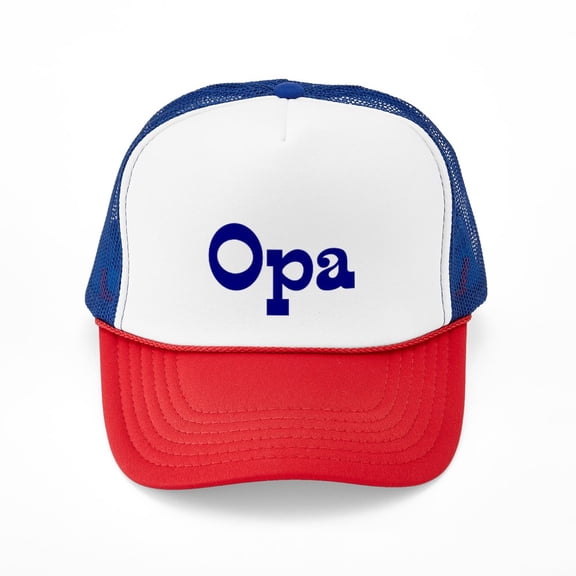 CafePress - Opa - Adjustable Unisex Printed Trucker Hat with Mesh Back