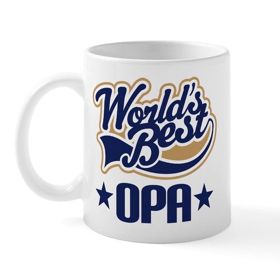 CafePress - Opa (Worlds Best) Mug - 11 oz Ceramic Mug - Novelty Coffee Tea Cup