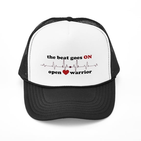 CafePress - Open Heart Warrior - Adjustable Unisex Printed Trucker Hat with Mesh Back