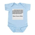 thumbnail image 1 of CafePress - Open Source Infant Creeper - Baby Light Bodysuit, Size Newborn - 24 Months, 1 of 4