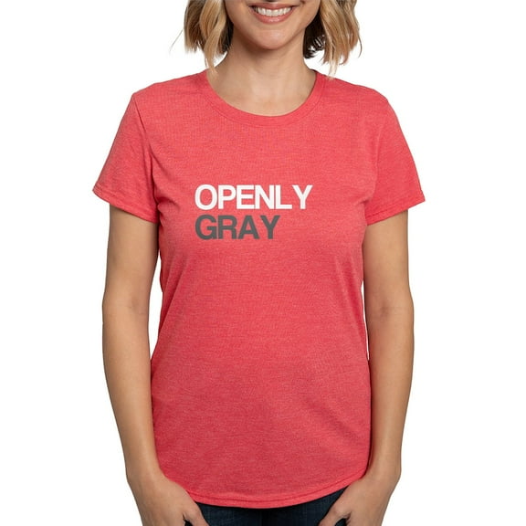 CafePress - Openly Gray T Shirt - Womens Tri-blend T-Shirt