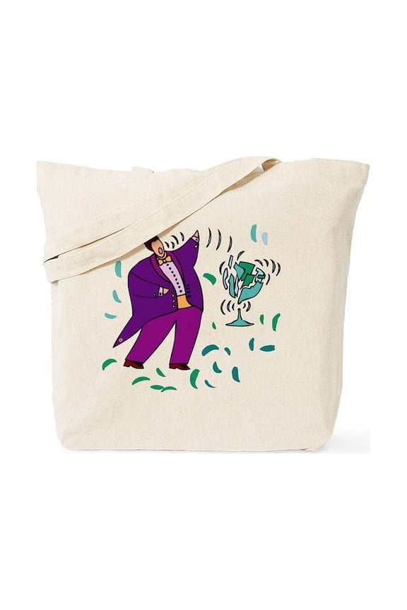 - Opera Singer Funny - Unisex Canvas Tote Bag, Beige, 1-Piece