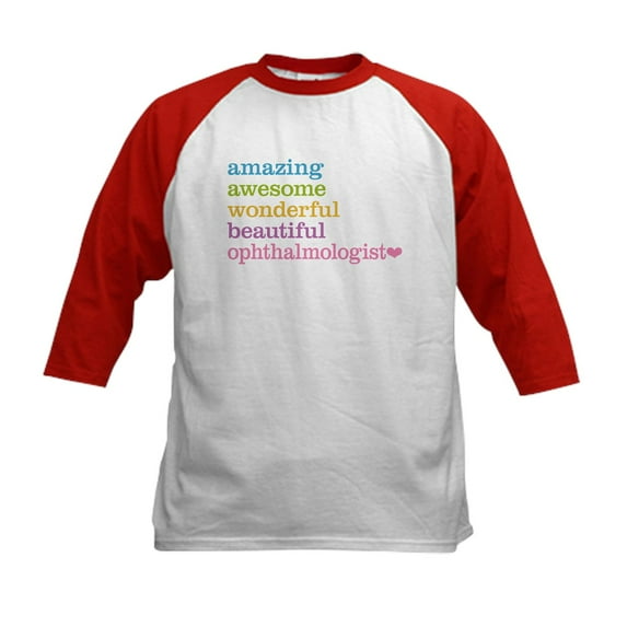 CafePress - Ophthalmologist Baseball Jersey - Kids Cotton Baseball Jersey, 3/4 Sleeve Shirt