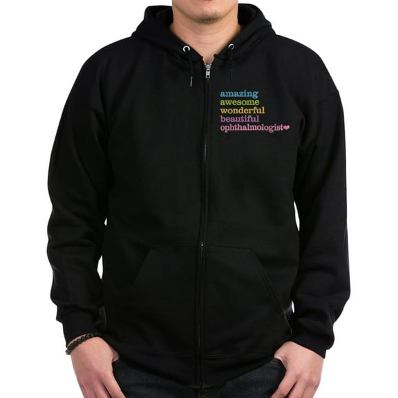 CafePress - Ophthalmologist Zip Hoodie (Dark) - Zip Hoodie, Classic Hooded Sweatshirt with Metal Zipper