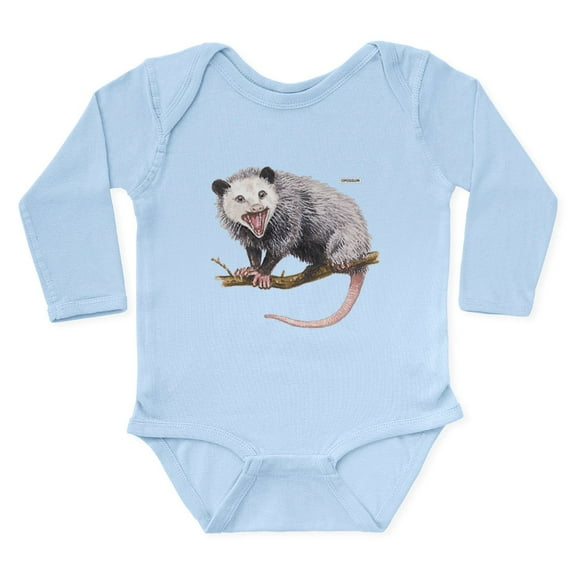 CafePress - Opossum Possum Animal Long Sleeve Infant Bodysuit - Long Sleeve Cotton Baby Bodysuit
