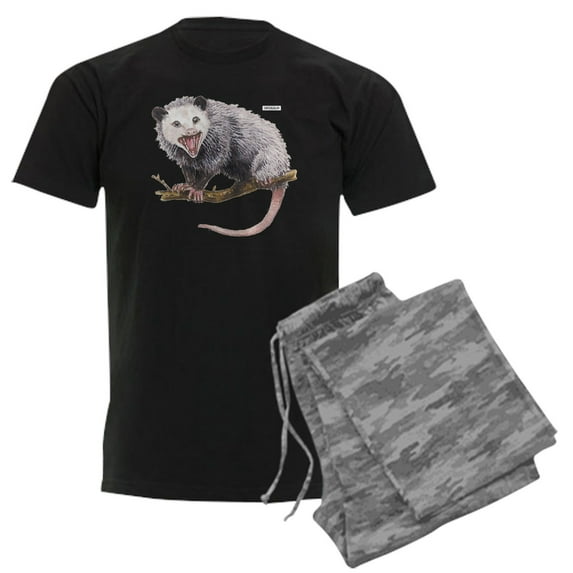 CafePress - Opossum Possum Animal Men's Dark Pajamas - Men's Dark Loose Fit Cotton Pajama Set