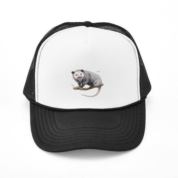 CafePress - Opossum Possum Animal - Adjustable Unisex Printed Trucker Hat with Mesh Back