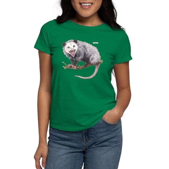 CafePress - Opossum Possum Animal Women's Dark T Shirt - Women's Traditional Fit Dark T-Shirt