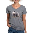 thumbnail image 1 of CafePress - Opossum Possum Animal Women's V Neck Dark T Shirt - Women's V-Neck Dark T-Shirt, 1 of 4