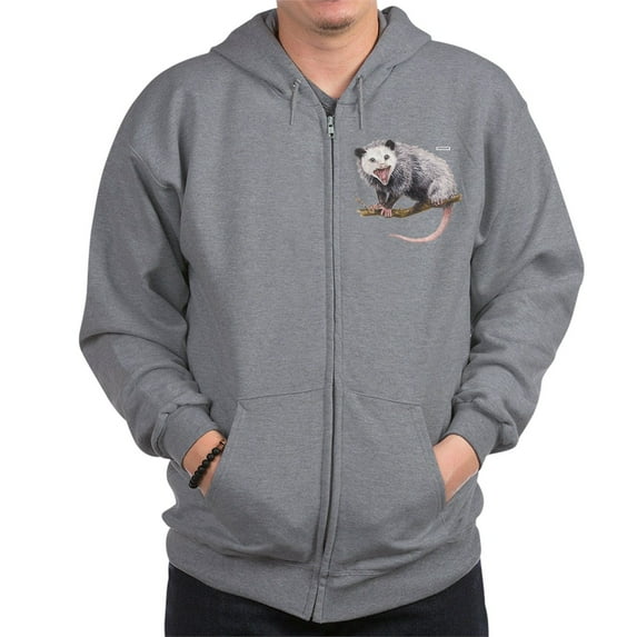 CafePress - Opossum Possum Animal Zip Hoodie - Zip Hoodie, Classic Hooded Sweatshirt with Metal Zipper