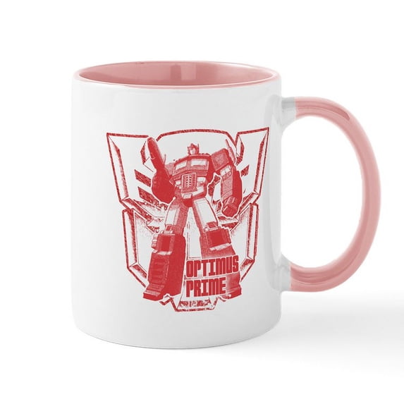 CafePress - Optimus Prime Red - 11 oz Ceramic Mug - Novelty Coffee Tea Cup