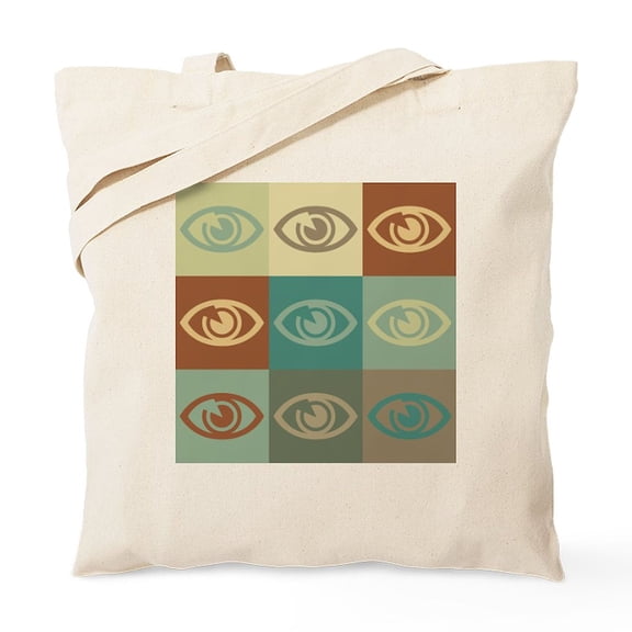 CafePress - Optometry Pop Art Tote Bag - Unisex Canvas Tote Bag, Beige, 1-Piece
