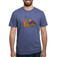 thumbnail image 1 of CafePress - Orange Cat In Tulips Men's Deluxe T Shirt - Mens Tri-blend T-Shirt, 1 of 4
