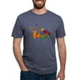 thumbnail image 1 of CafePress - Orange Cat In Tulips Men's Deluxe T Shirt - Mens Tri-blend T-Shirt, 1 of 4